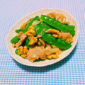 まあまま☆0403's cooksnap of when they made キヌサヤ豚肉くるみの炒め物♪簡単.