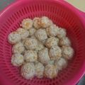 スポボブ's cooksnap of when they made 離乳食中期～　＊麩んわり鶏だんご＊.