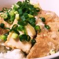 クリーピングタイム☆'s cooksnap of when they made 厚揚げ・玉ねぎ・しらたきのとろろどんぶり.