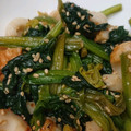 riea1130's cooksnap of when they made 簡単！ほうれん草と竹輪のごま和え.