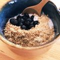 ふたごママちゃん's cooksnap of when they made 黒豆ヨーグルト☆きな粉胡麻たっぷり。.