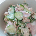taktaktak3's cooksnap of when they made きゅうりとハムのツナマヨあえ.