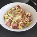 えぬつん's cooksnap of when they made ＊照り焼き味！アボカドスパム丼＊.