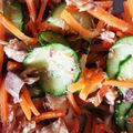 yupikoko's cooksnap of when they made 人参・キュウリ・鯖缶の簡単和え物.