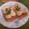 ♡sayulily♡'s cooksnap of when they made ピーナッツバナナチーズトースト.