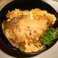 白いぐれーぷ's cooksnap of when they made ぶりの照り焼き卵丼✩ご飯にのせてガッチリ.