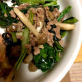 ちびまめママ◎'s cooksnap of when they made 豚肉としめじと小松菜の甘辛煮.
