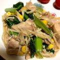 ちよ北's cooksnap of when they made ✿鶏肉と小松菜のにんにくバター醤油炒め✿.
