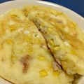 pig001's cooksnap of when they made コーンとハムのホットケーキ.