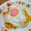 まっきー717's cooksnap of when they made 炊飯器におまかせ☆カレーピラフ.