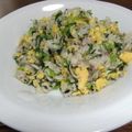 よちりん's cooksnap of when they made 大根の葉っぱとじゃこで美味しい炒飯☆.
