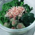 きょうたまご's cooksnap of when they made 納豆のタレ×レンジでほうれん草のおひたし.