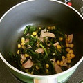 White_Bear's cooksnap of when they made 簡単♪ほうれん草とベーコンのバター炒め.