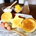 イシポン's cooksnap of when they made 100均型deふわふわスフレパンケーキ♡.