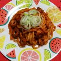 こげ岡's cooksnap of when they made ケチャップ☆ちくわうどん.