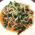 クック0SWJ7M☆'s cooksnap of when they made 簡単‼納豆もやしニラ炒め.