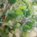 ずぼら母４６歳's cooksnap of when they made こまつなとうす揚げの味噌汁.