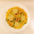 usa♡'s cooksnap of when they made 水菜ベーコンとチーズのオムレツ◯.