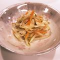 ❁Abake❁'s cooksnap of when they made もやしとささみの和え物☆ゆず胡椒風味.