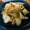 カニーヘン's cooksnap of when they made 白菜の葉だけで簡単☆中華風オイごま炒め.