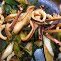やんしゅ's cooksnap of when they made ねぎとイカのみそ炒め.