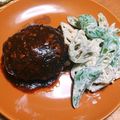 モモファム's cooksnap of when they made パン粉なし！生玉ねぎ入りのハンバーグ.