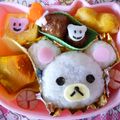 ちっちchan's cooksnap of when they made 海苔パンチで簡単！コリラックマのお弁当.