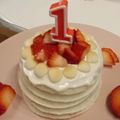 sakura☆☆☆'s cooksnap of when they made １歳のお誕生日ケーキ.