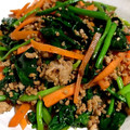 ああーちゃｎ's cooksnap of when they made 妊娠中にも☆挽肉とほうれん草の中華炒め♪.