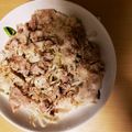 シロクマ♪'s cooksnap of when they made 電子レンジで豚こまともやしの蒸焼き.