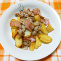 ﾁｲﾁｬﾝﾏﾏ's cooksnap of when they made 豚バラとじゃがいもの柚子胡椒炒め.