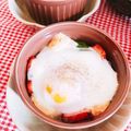 にゃーマム10's cooksnap of when they made 【簡単朝ごはん】ほうれん草のココット.