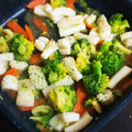 ピンクのハスラー's cooksnap of when they made 青梗菜と冷凍イカ&エビの塩だれ炒め.