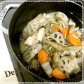 さっちゃんペンギン's cooksnap of when they made お正月に！豚・レンコンで筑前煮風.