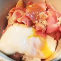 料理見習い隊's cooksnap of when they made チャチャッと作る^_^ベーコンエッグ丼.
