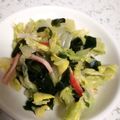 Kanarusei☆'s cooksnap of when they made 簡単＊白菜とカニカマのサラダ.