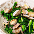 クックTE2KTL☆'s cooksnap of when they made あさりと菜の花の酒蒸し♪.