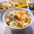 runa10's cooksnap of when they made 幸運のキノコ♡タモギ茸の炊き込み御飯.