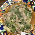 減塩パパ's cooksnap of when they made 水菜と豚こま肉のさっと炒め.