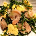 ame-ikuru's cooksnap of when they made エビとクレソンのスクランブルエッグ.
