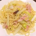 ステルトミチル's cooksnap of when they made ハズさない味!?白菜とベーコンのパスタ.