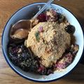 もぐもぐゆみこ's cooksnap of when they made おからバナナとブルーベリーの1分スイーツ.