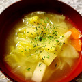 earth。's cooksnap of when they made 簡単コクうま！鶏皮ダシの野菜スープ.