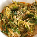 クック3IJKI4☆'s cooksnap of when they made ☆ネギときゅうりの辛味あえ☆.