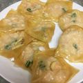 YuMy84's cooksnap of when they made 焼き海老アンの湯葉巻きー飲茶点心.