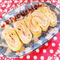 うさうさぴよまる's cooksnap of when they made ベーコンエッグの卵焼き♪.