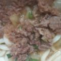 ぽんかん♪'s cooksnap of when they made 玉ねぎ入り肉うどん.
