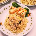 えリﾋﾟｮﾝ★'s cooksnap of when they made 簡単♪白菜と豚ひき肉の和風パスタ.