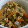 クックV1G7I2☆'s cooksnap of when they made 鶏ひき肉の甘辛丼.