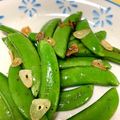 ゆうりんじゅん's cooksnap of when they made スナップエンドウのペペロンチーノ風炒め.